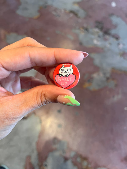 Cattitude 1" Button Box