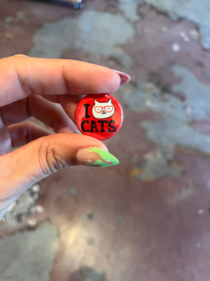 Cattitude 1" Button Box