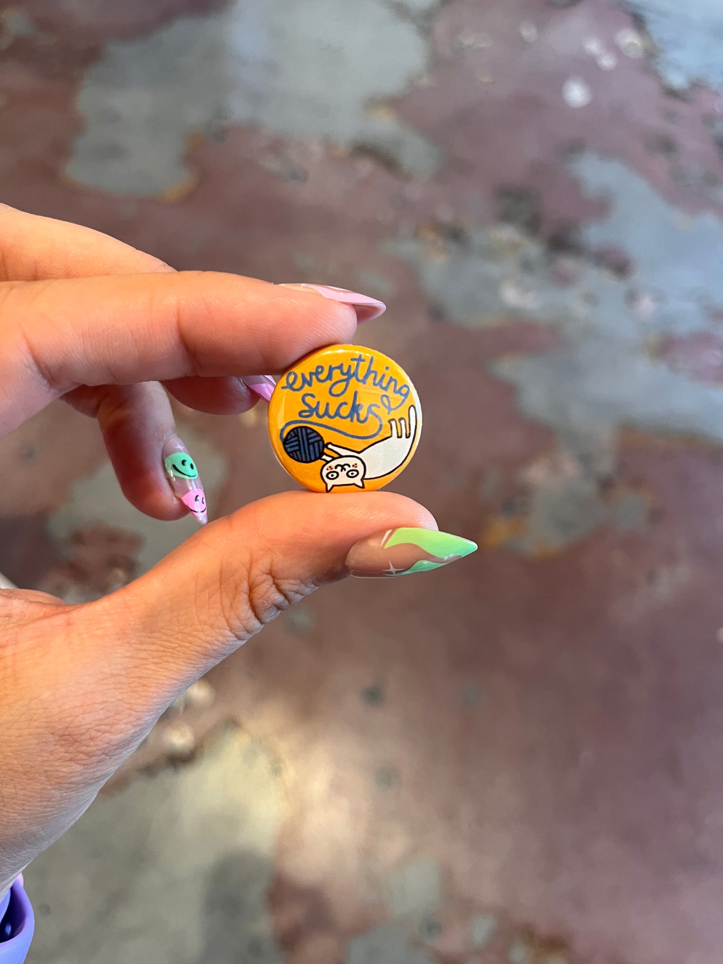 Cattitude 1" Button Box