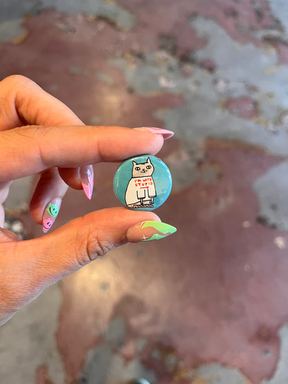 Cattitude 1" Button Box