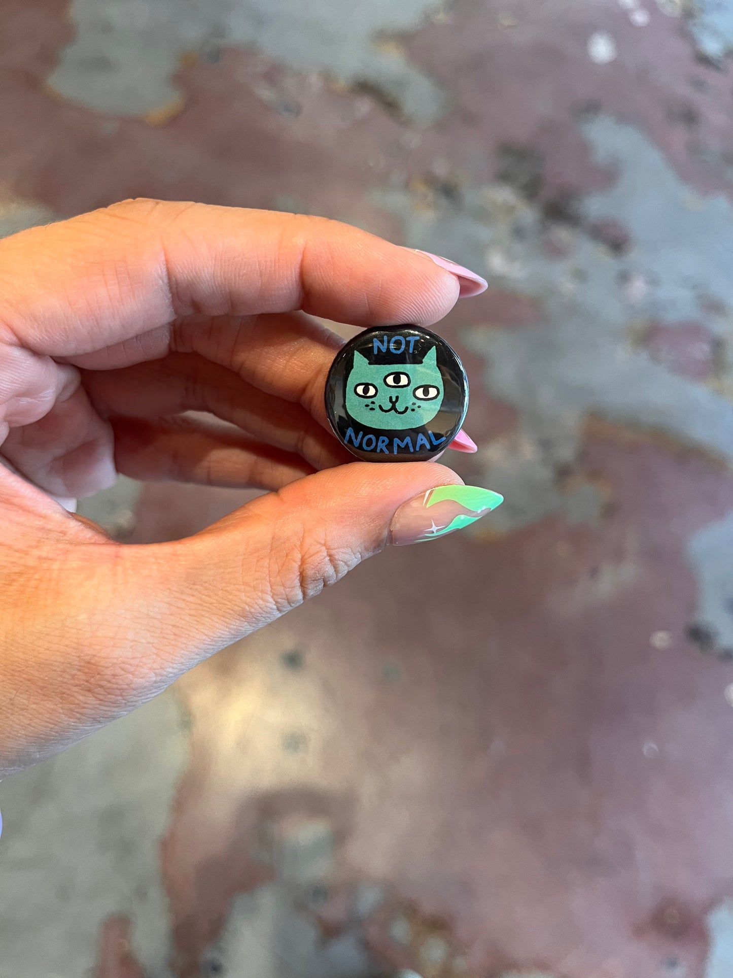 Cattitude 1" Button Box