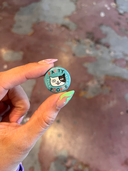 Cattitude 1" Button Box