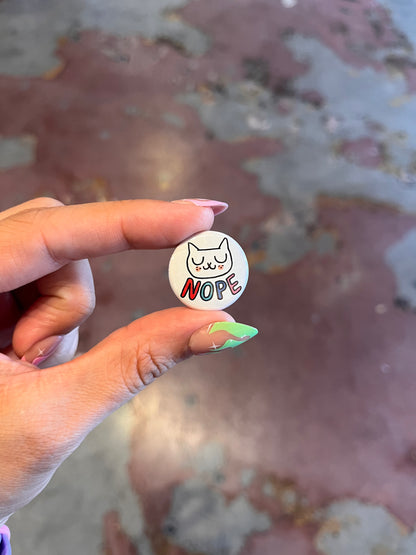 Cattitude 1" Button Box