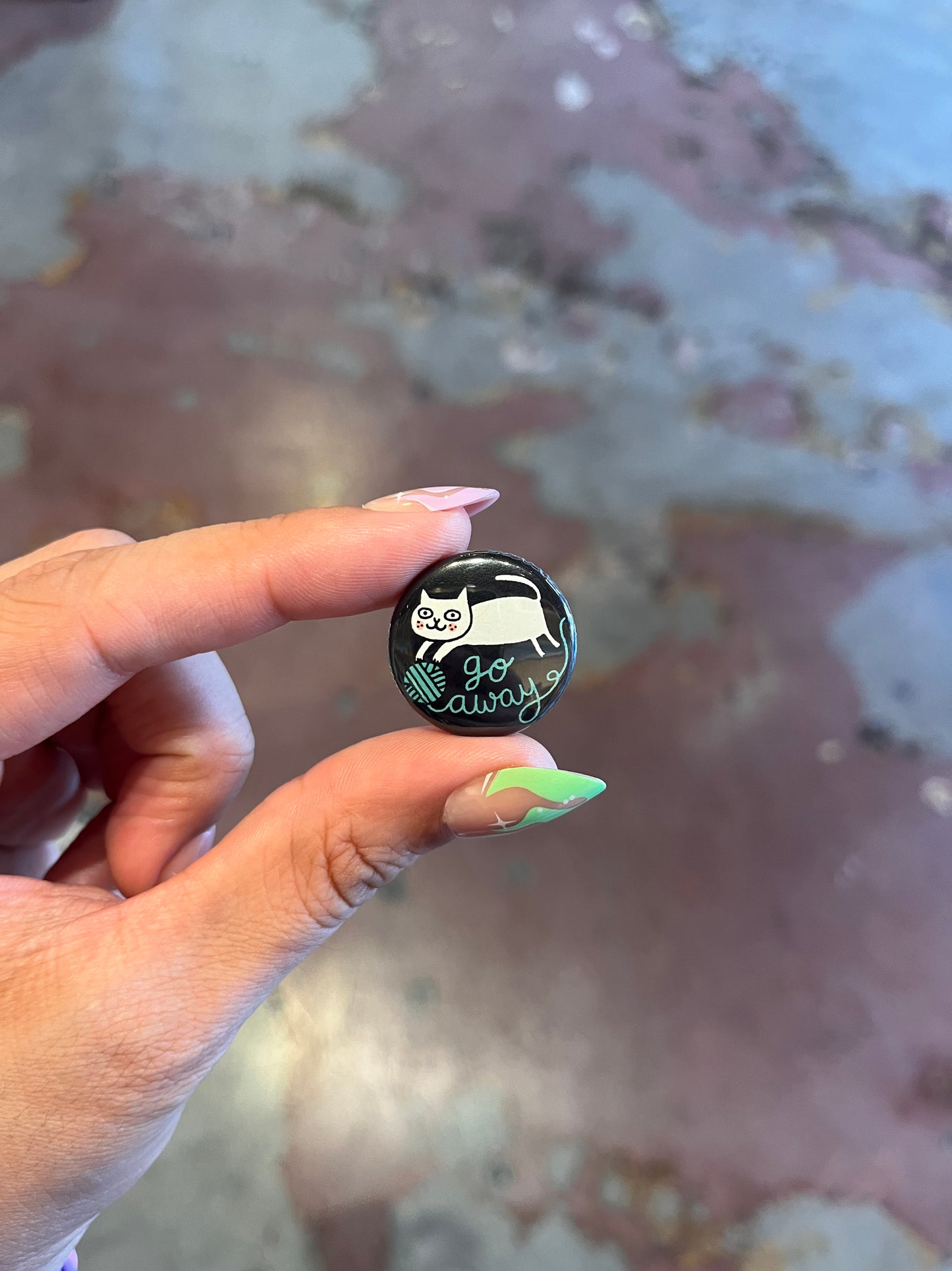 Cattitude 1" Button Box