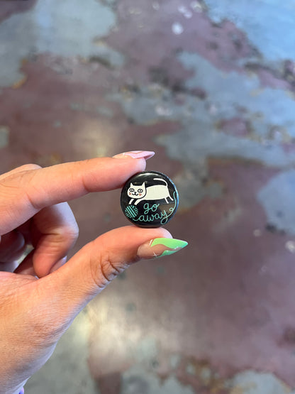 Cattitude 1" Button Box