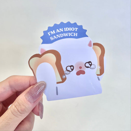 I’m An Idiot Sandwich vinyl sticker