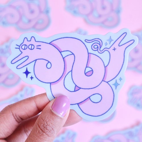 Squiggle Kuni Holographic sticker