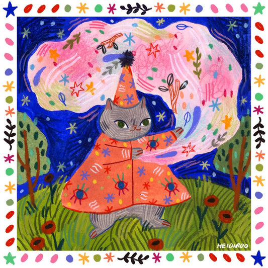 Wizard Cat by Heidi Moreno