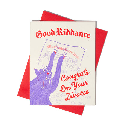 Good Riddance - Congrats on Your Divorce