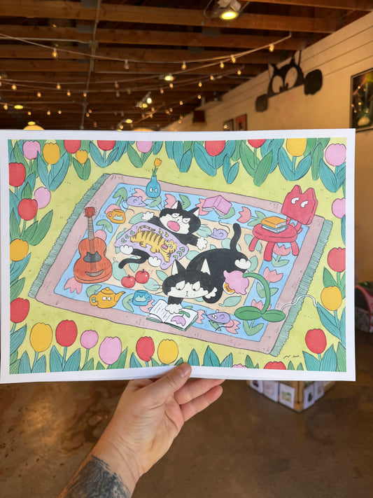 Picnic print by Naoto Hidaka