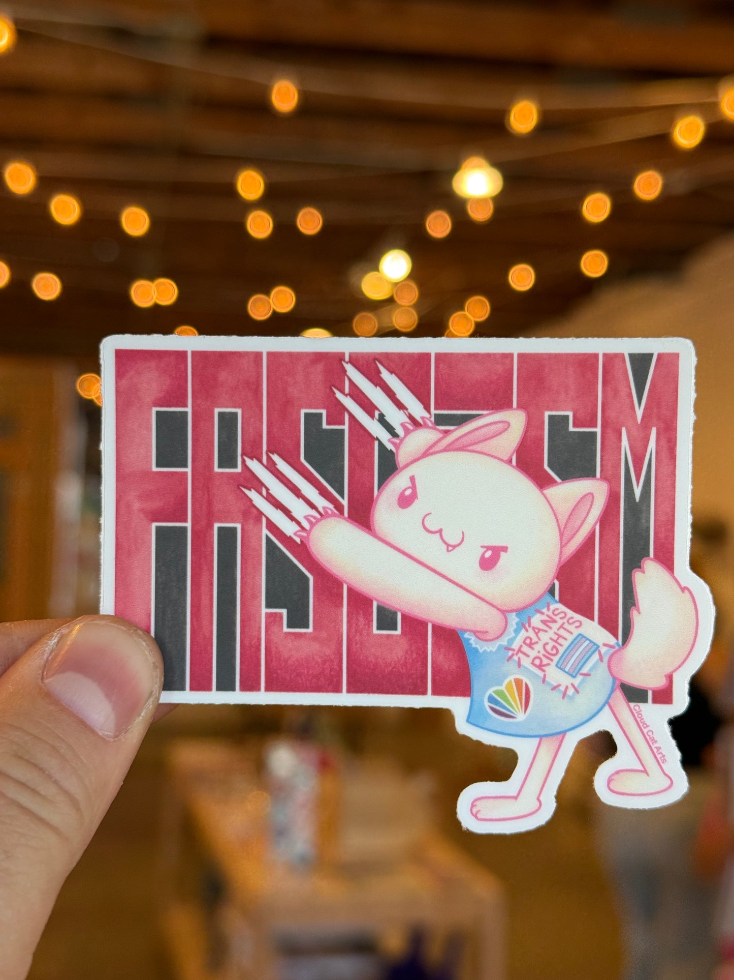Kitties Against Fascism by Cloud Cat Arts