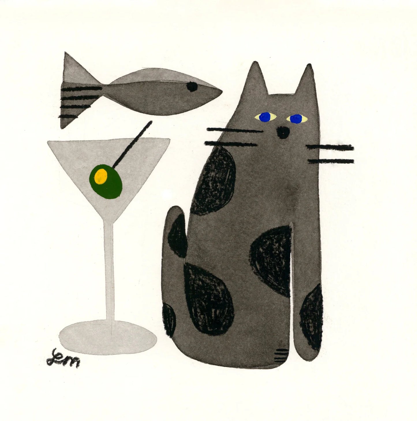 “Cat Dinner” by Priscilla Moreno