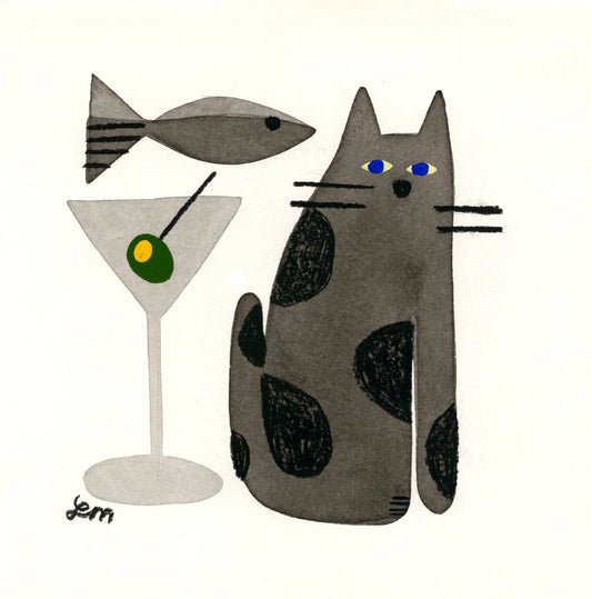 “Cat Dinner” by Priscilla Moreno
