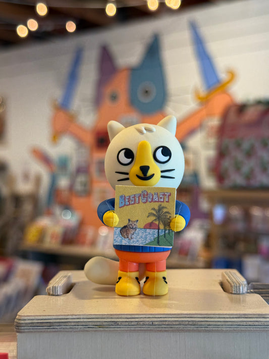 Record Cat figurine