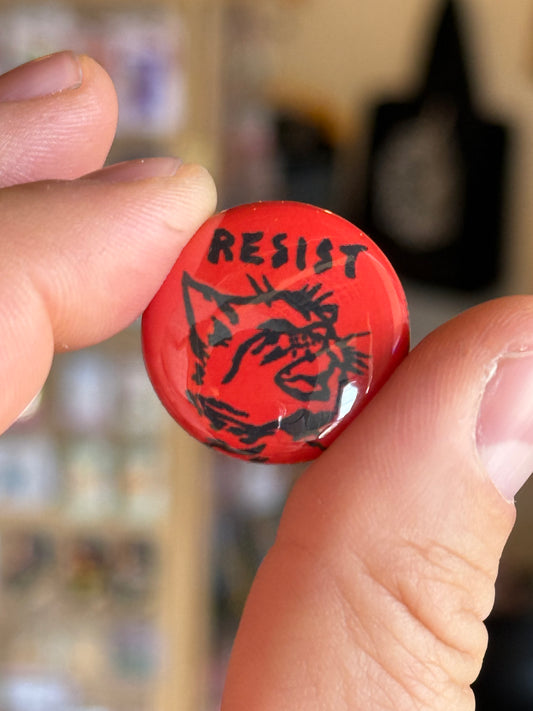 Resist Button by Stephanie Han