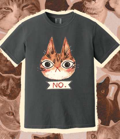 “NO” Heidi Moreno graphite t-shirt