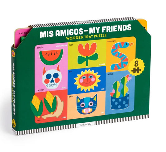 Mis Amigos wood block puzzle