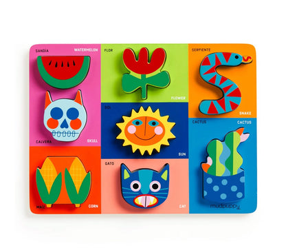 Mis Amigos wood block puzzle