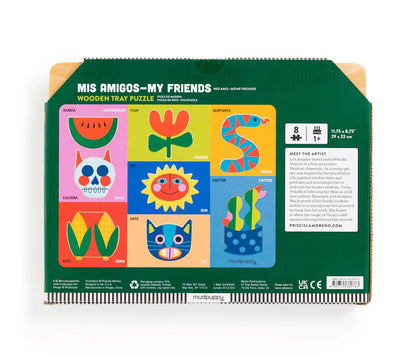 Mis Amigos wood block puzzle