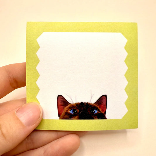 Cat Loaf Studio - Peeking Cat Post-It Note (Siamese)