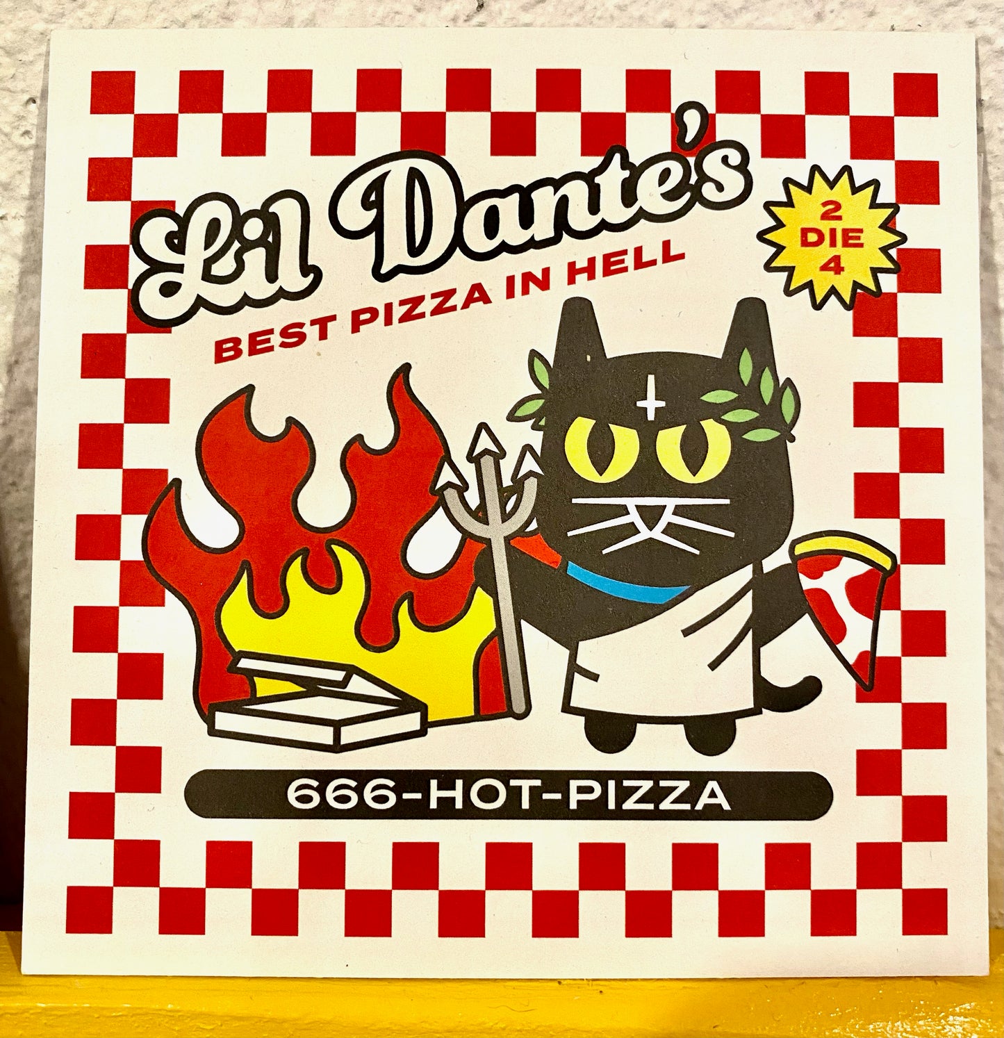 Lil Dante's Best Pizza In Hell postcard