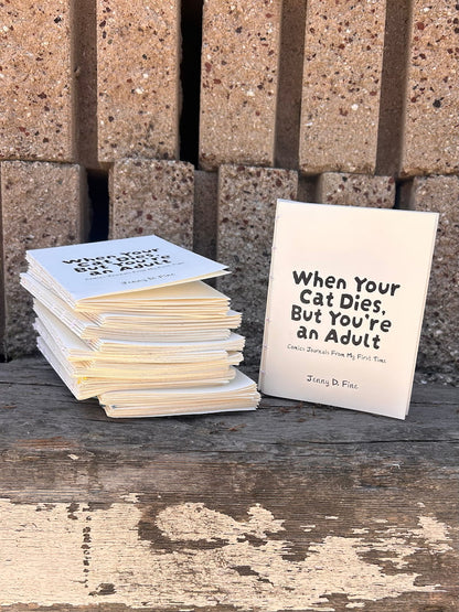 When Your Cat Dies, But You're An Adult zine