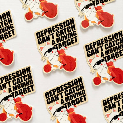 goyangii - Depression Cat Waterproof Vinyl Sticker