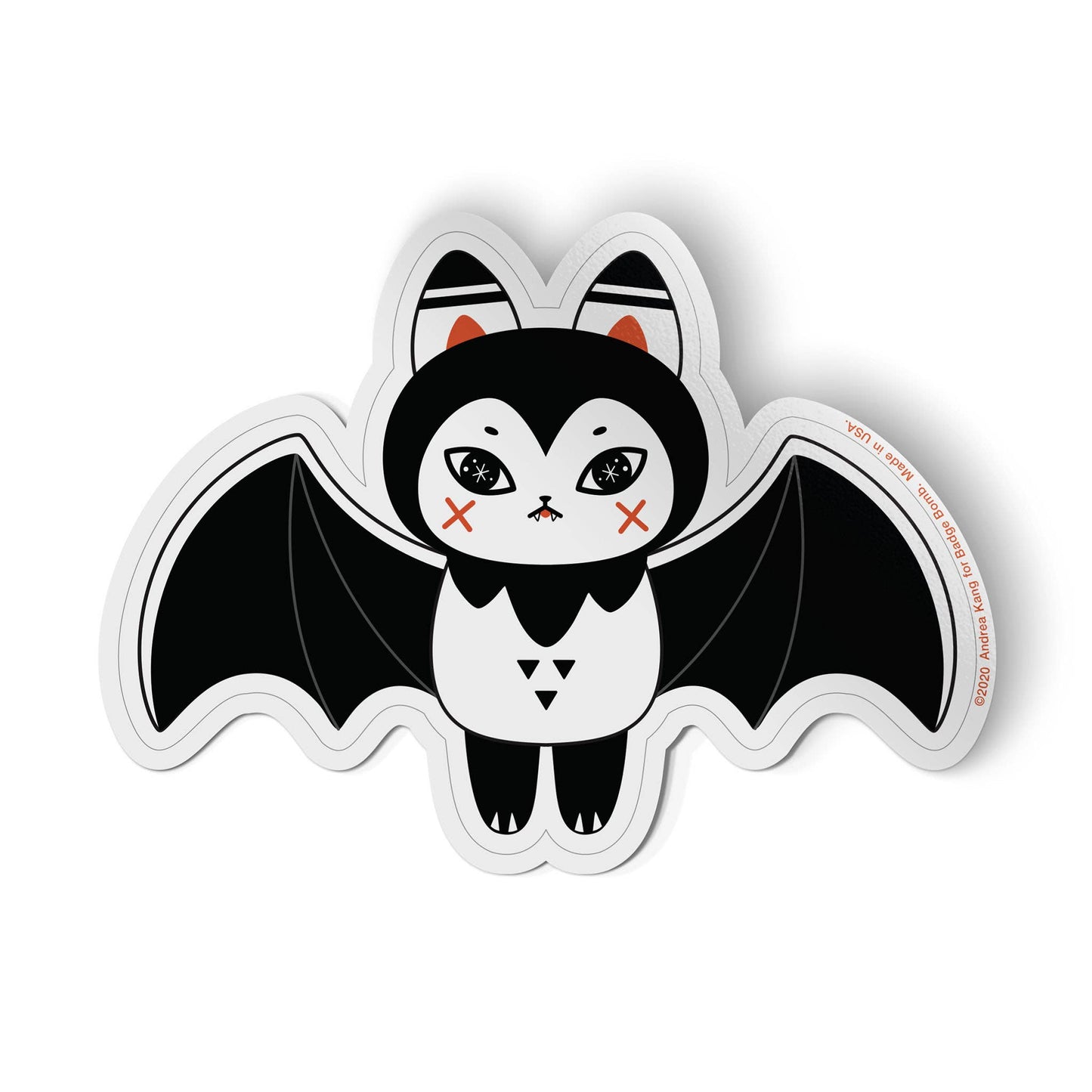 Bat Cat Sticker