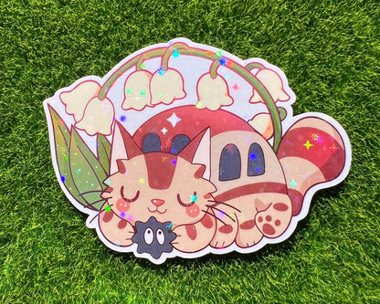 Mothers Of Orion - Spring Ghibli Sticker Cat Bus