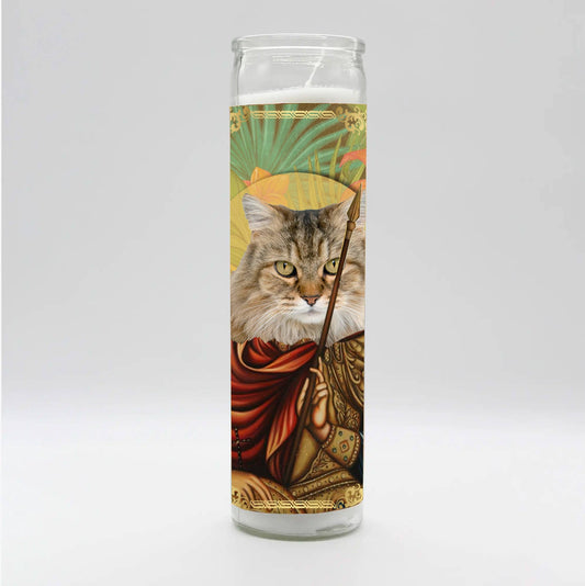 Saint Ragamuffin Cat Candle