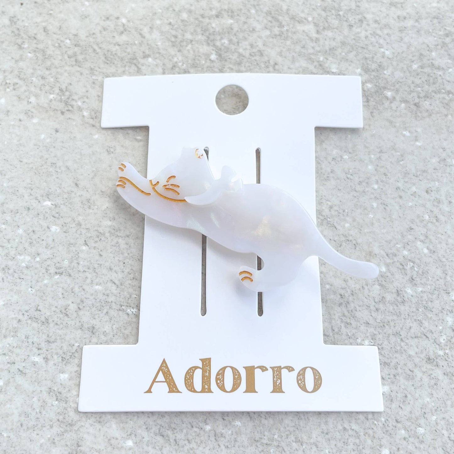 Adorro - Stella | Cute Stretching Cat Eco-Friendly Hair Clip