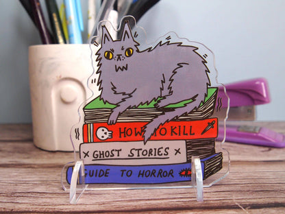 Spooky Cat Acrylic Desk Pet Standee Ornament