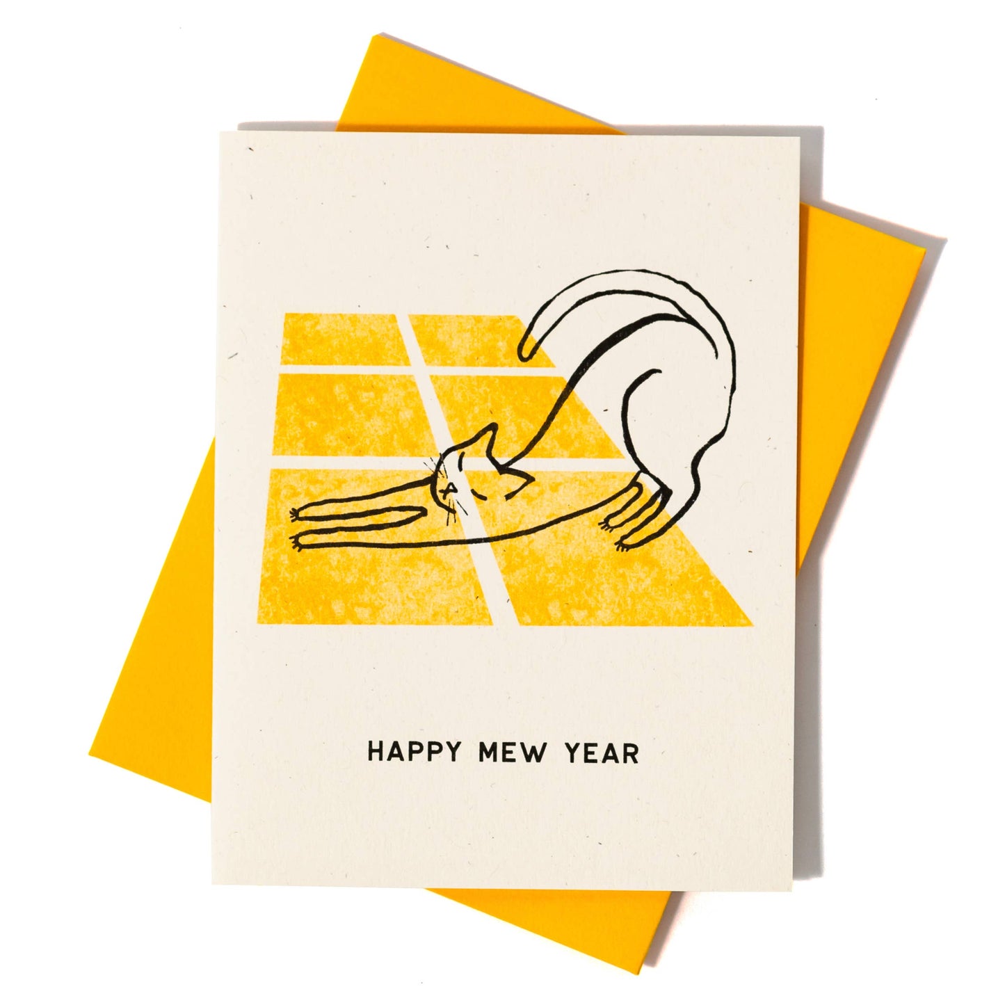 Happy Mew Year - Risograph Card