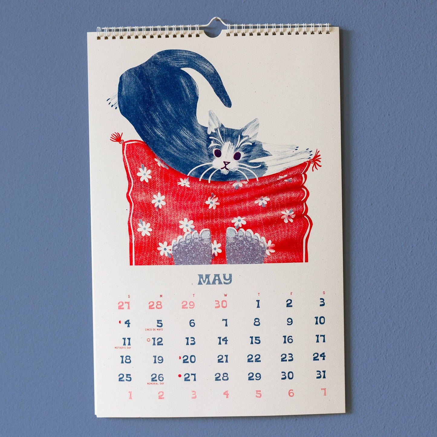 2025 Risograph Wall Calendar - Ain't Life Grand? Kitty Calendar