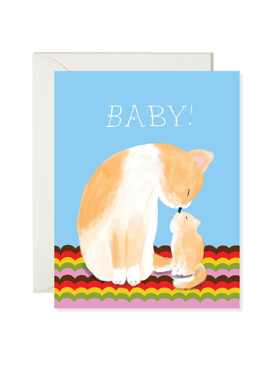 Cat Baby – Cute Welcome Baby Card