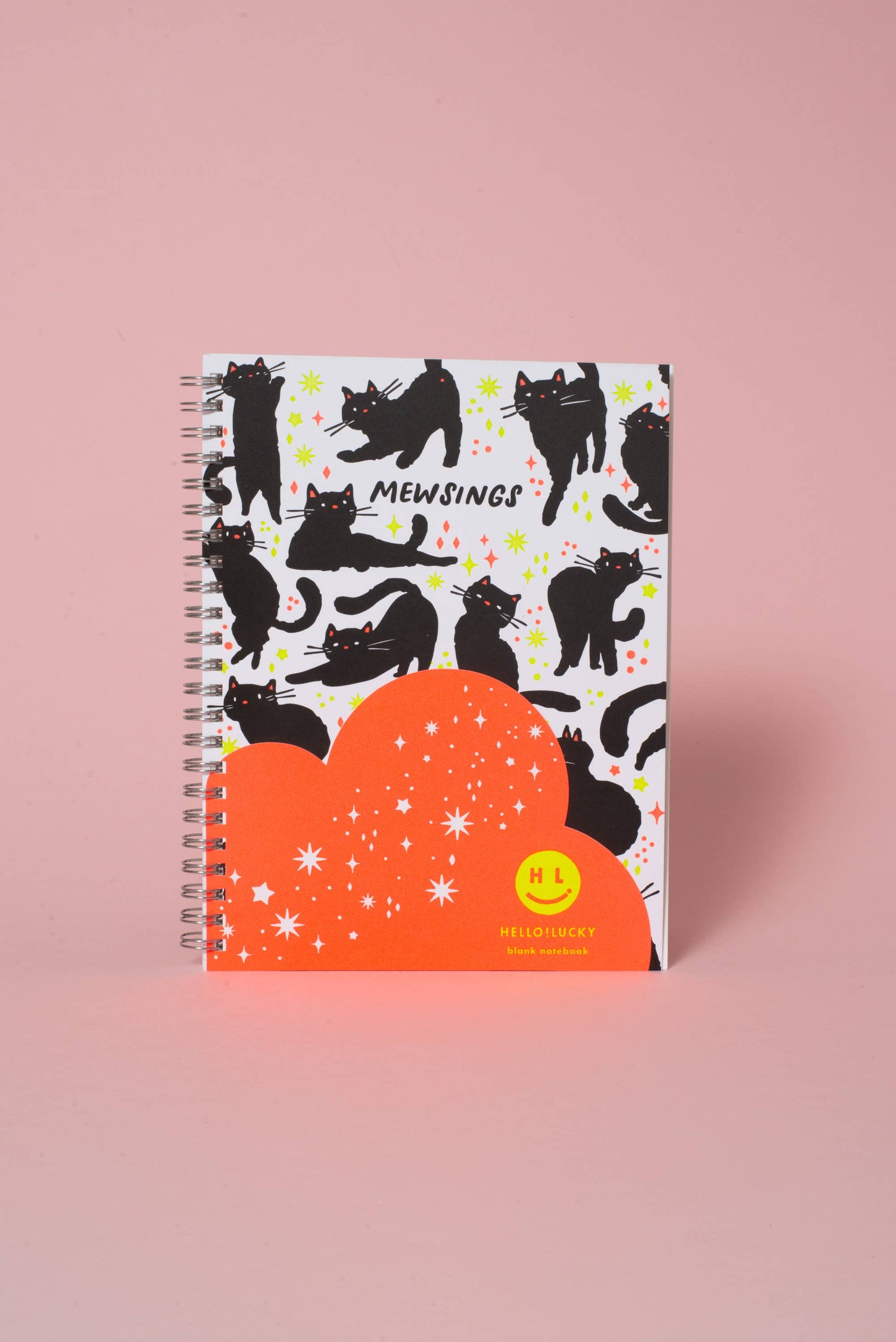 Egg Press Manufacturing - Mewsings Cat Blank Letterpress Notebook by Hello!Lucky