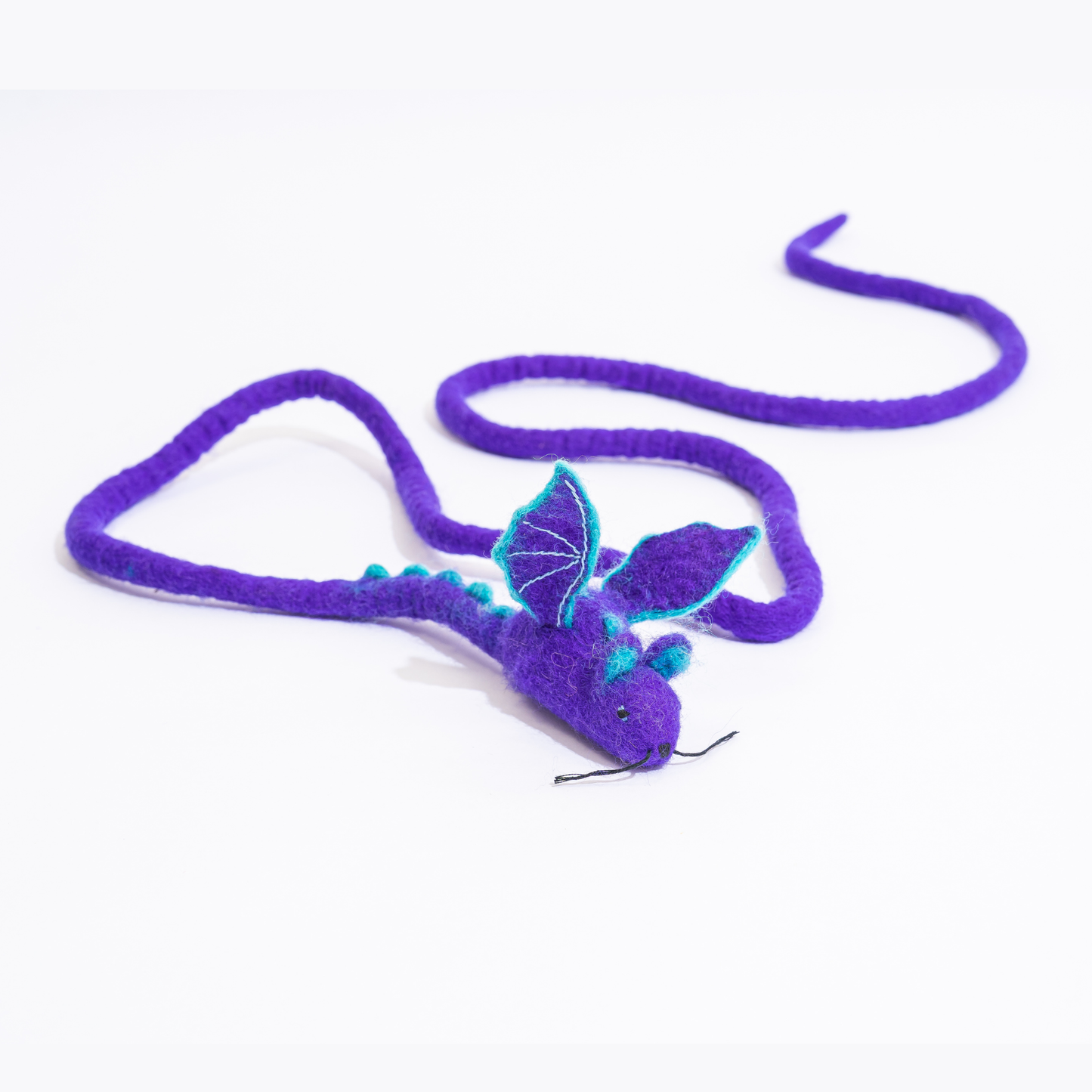 Wool Mouse Cat Toy 6-Foot-Tail - red rainbow unicorn dragon