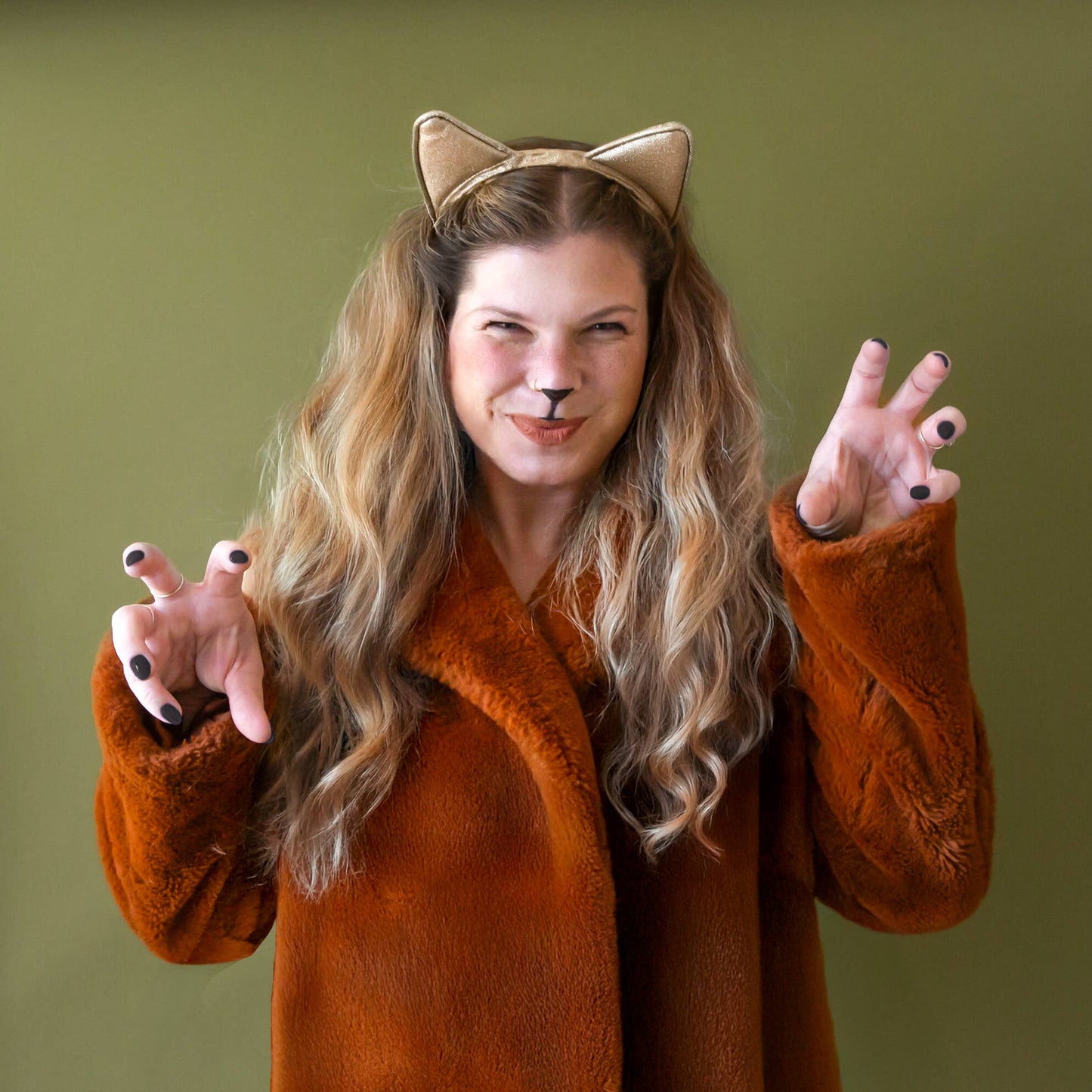 Luxe Cat Ears | Gold Sparkle | Halloween