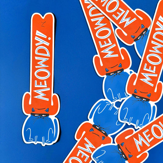 Meowdy XL Vinyl Sticker / Bumper sticker