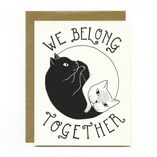Yin Yang Cats Love and Friendship Card