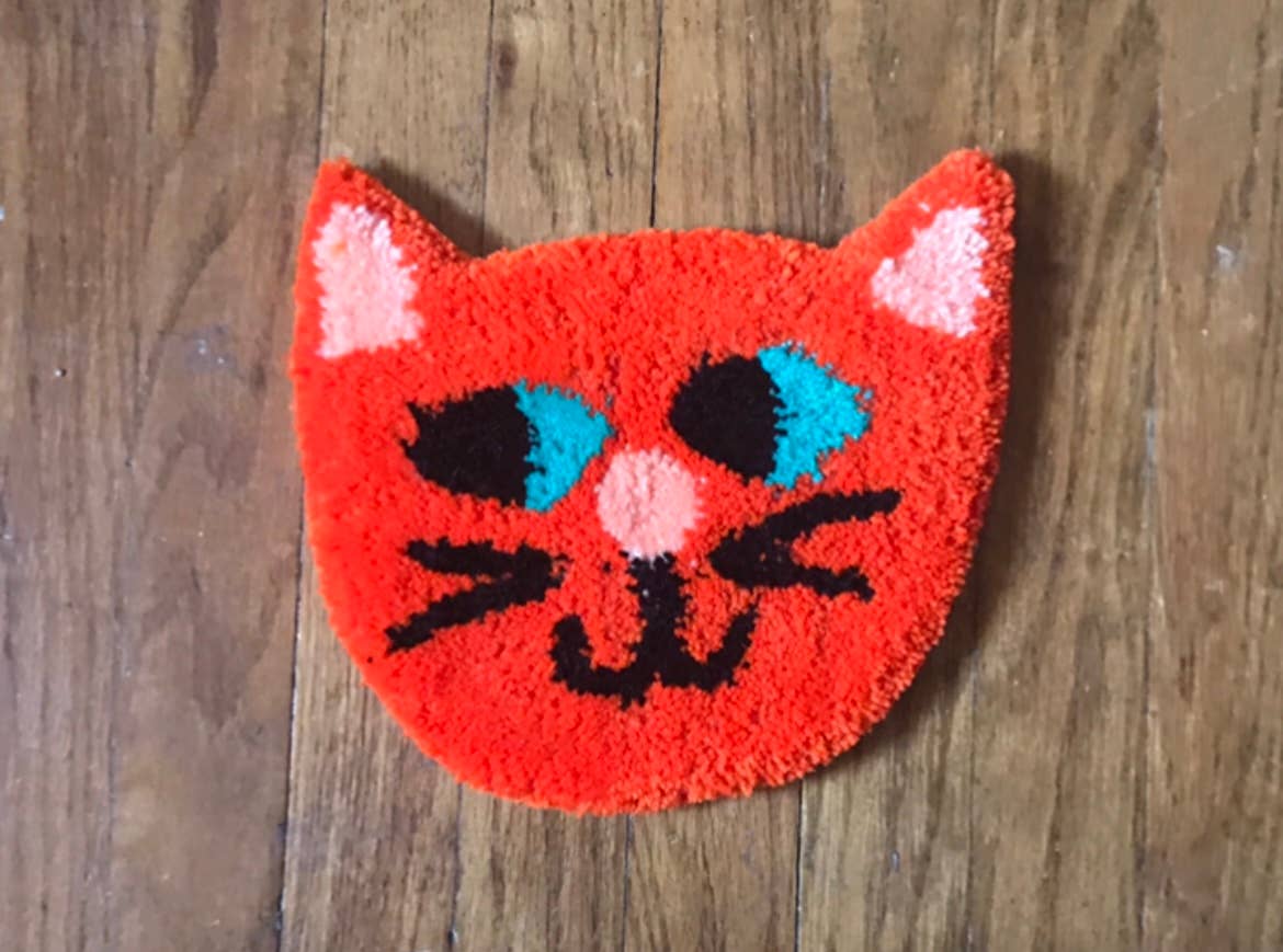 Hi Cutie - Tufted Cat Wall Hanging