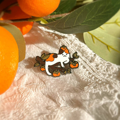 Bandage Brigade - Persimmon Cat Pin