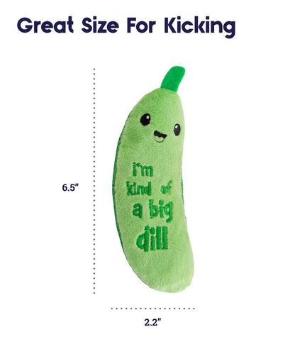 Crunchy Pickle Kicker Cat Toy Green