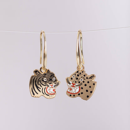 KM Tiger & Cheetah Earrings