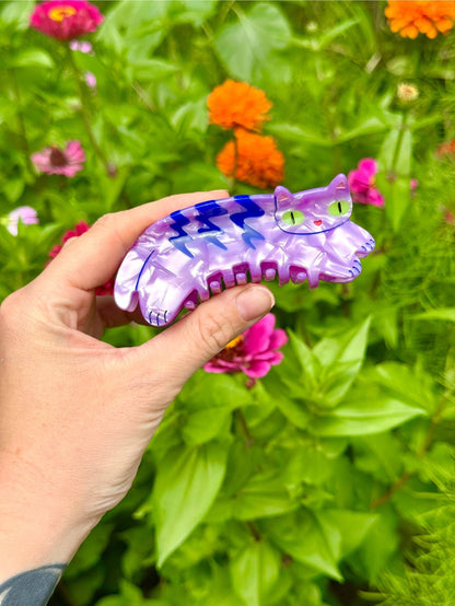 Peach Beast - Purple Tabby Cat Hair Claw