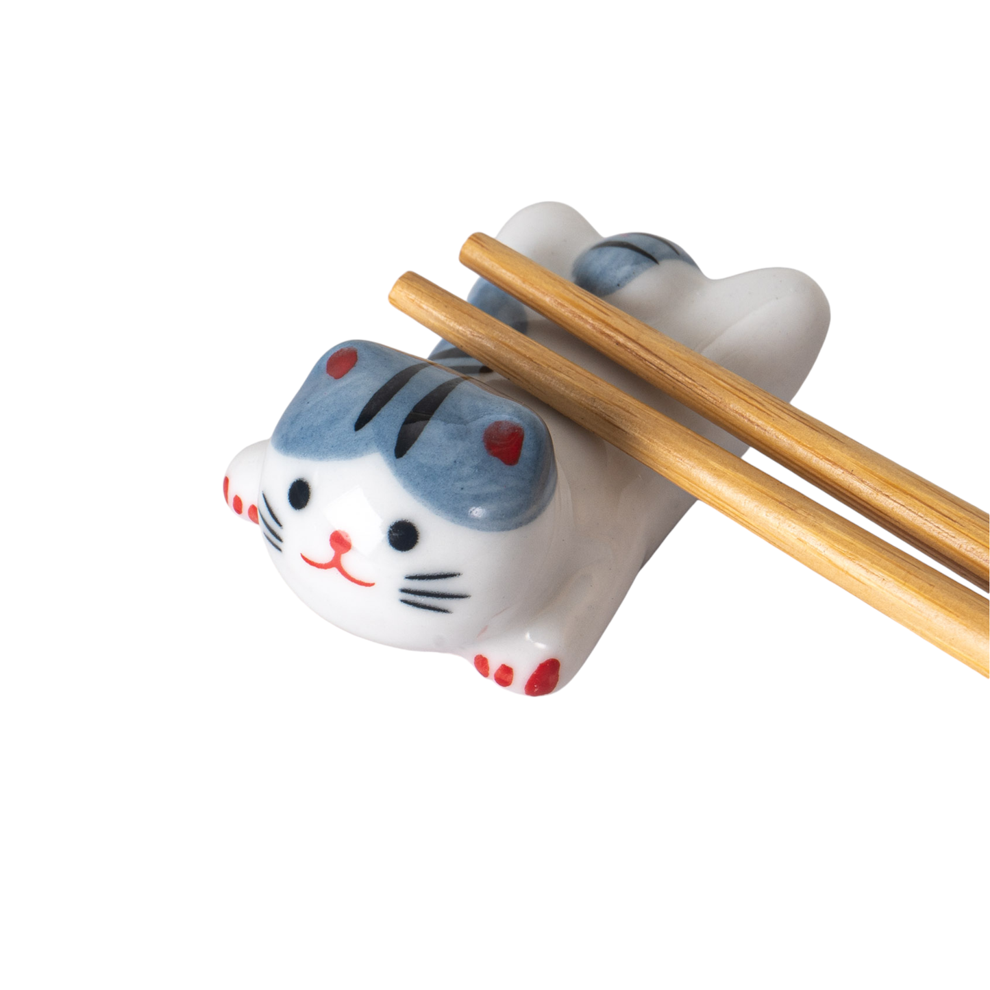 Urban Tokyo - Cat Chopsticks Rest 2"L Gray (12/288)