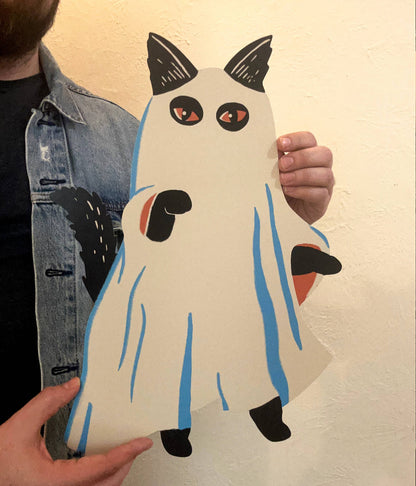 Spooky Cat Set of 3 - Cutout Wall Decorations (17" tall) 