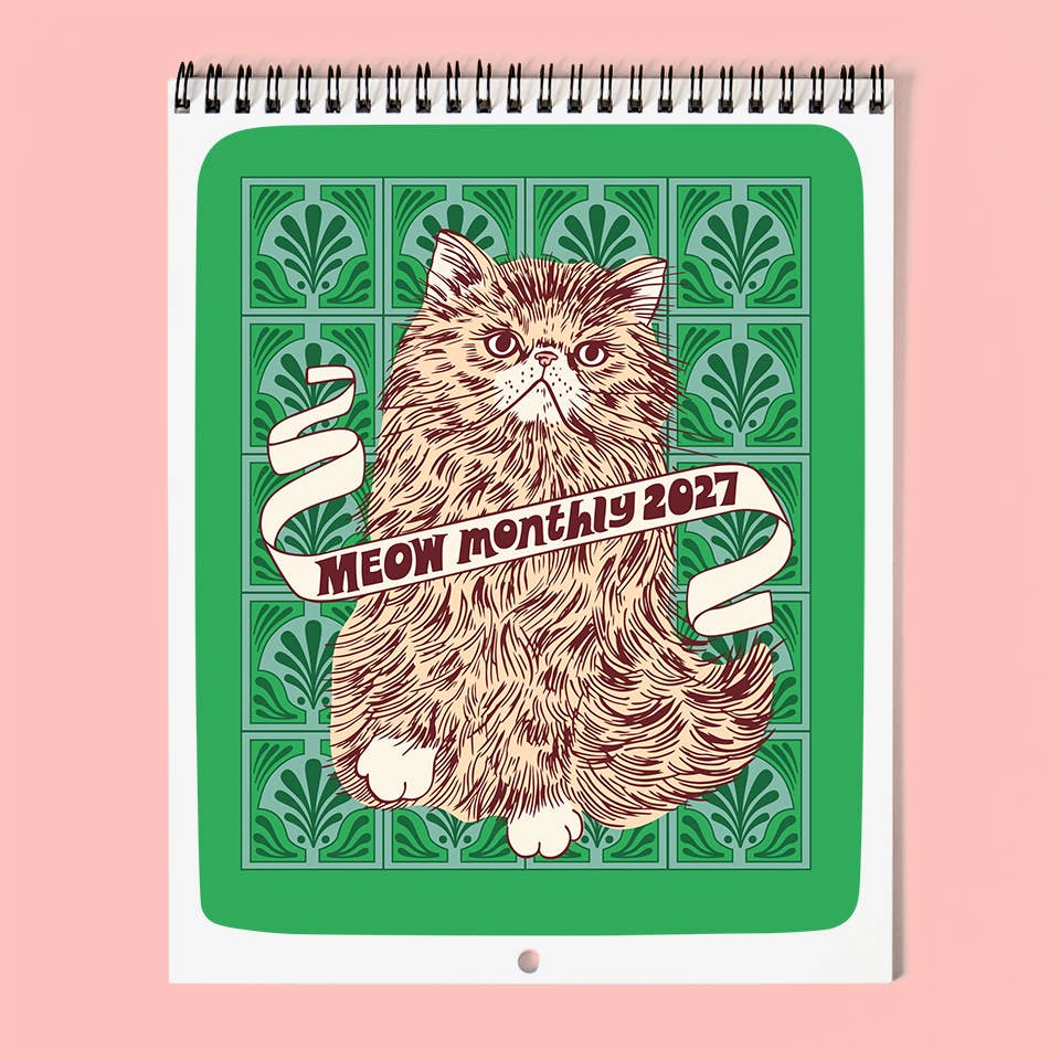 Meow Monthly 2027 Calendar