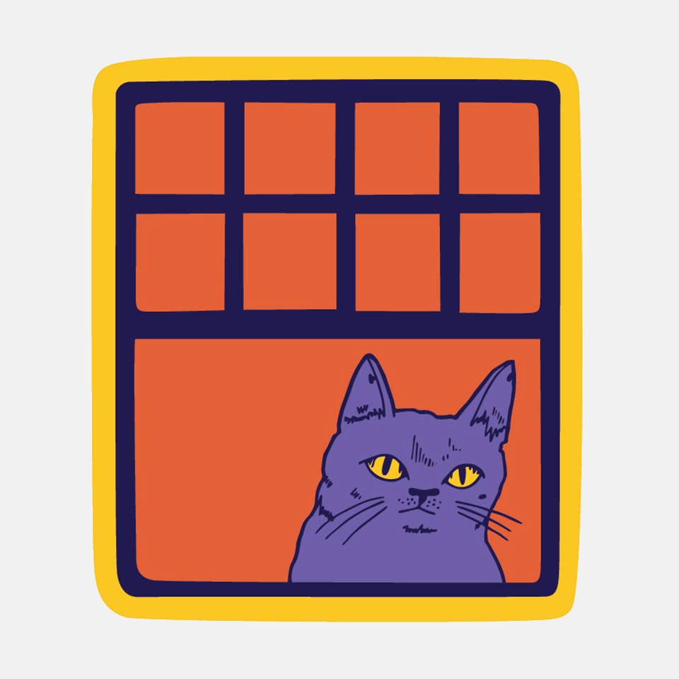 Window Cat Sticker