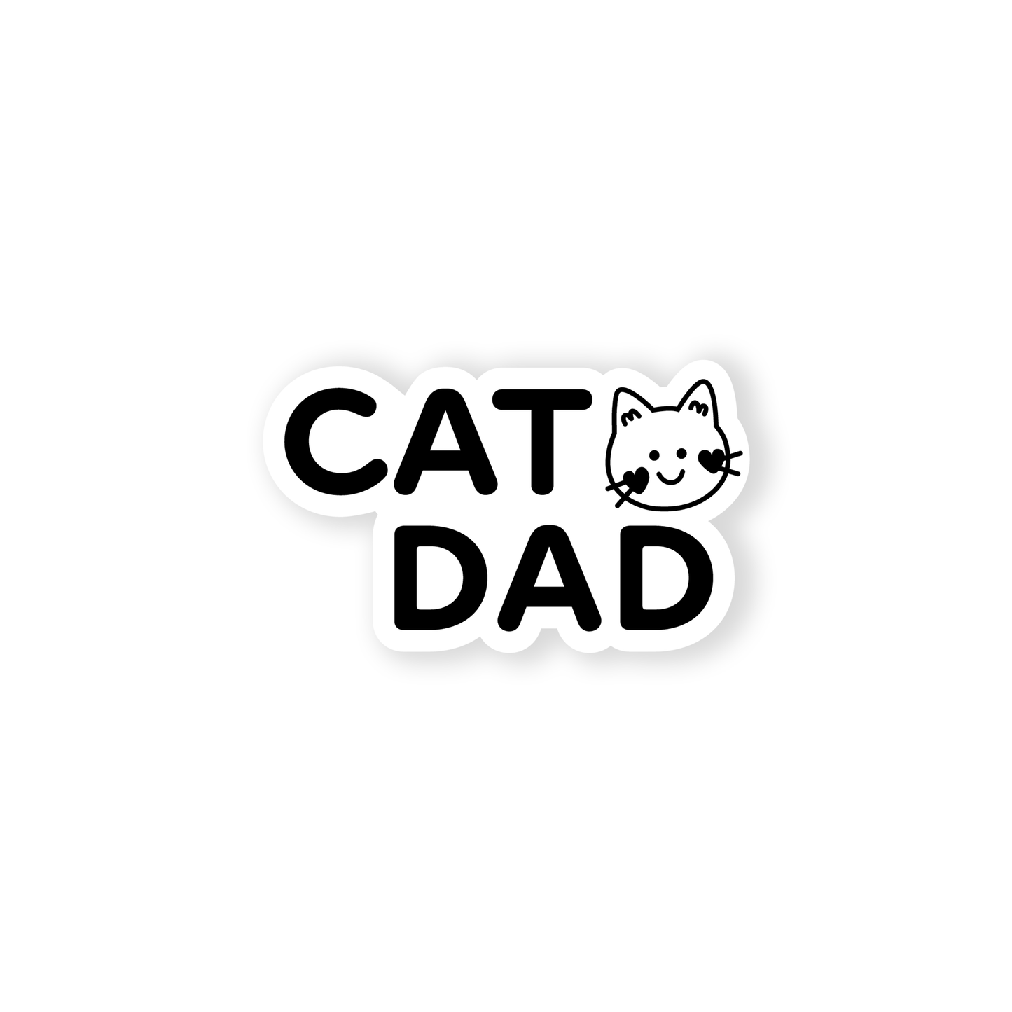 Cat Dad Sticker